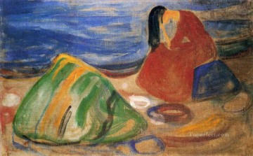 Expresionismo Painting - melancolía Edvard Munch Expresionismo